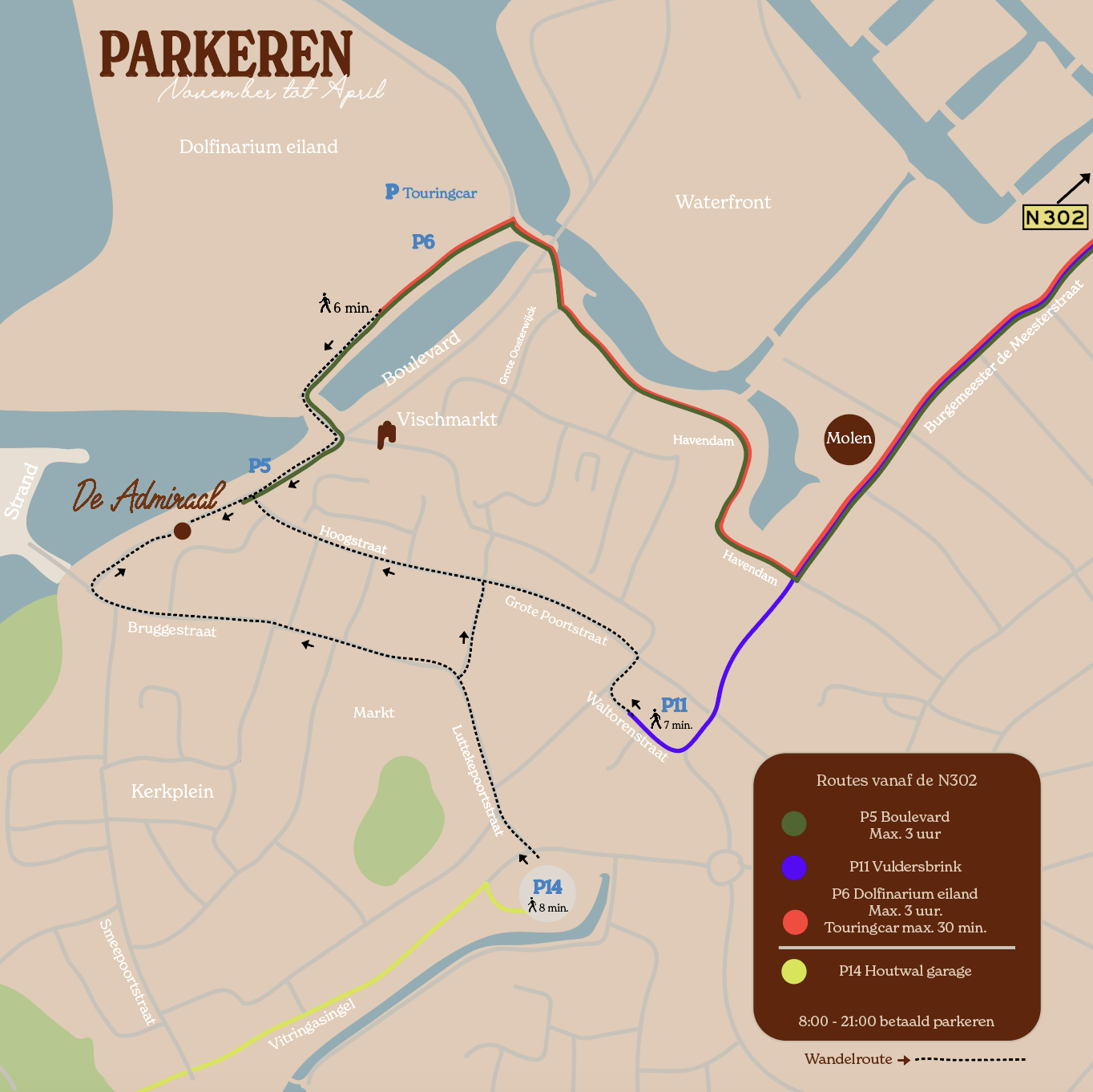 November tot april parkeren